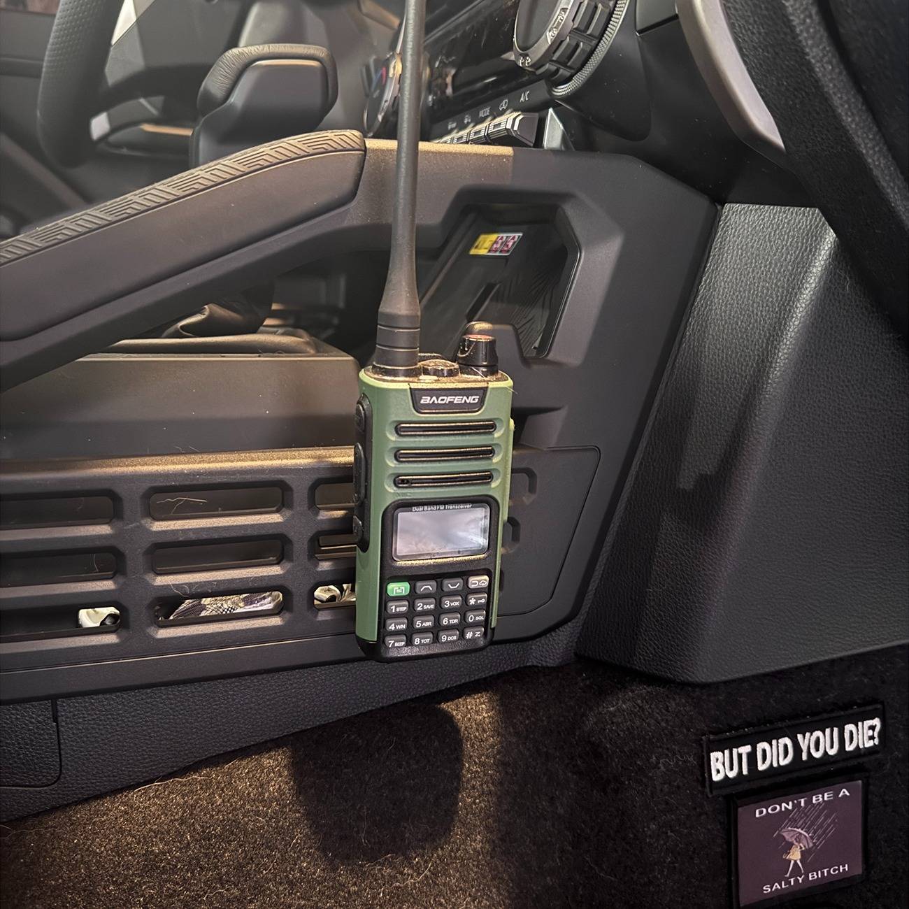 2025 4runner 6th gen My GMRS Radio mounting location IMG_7348