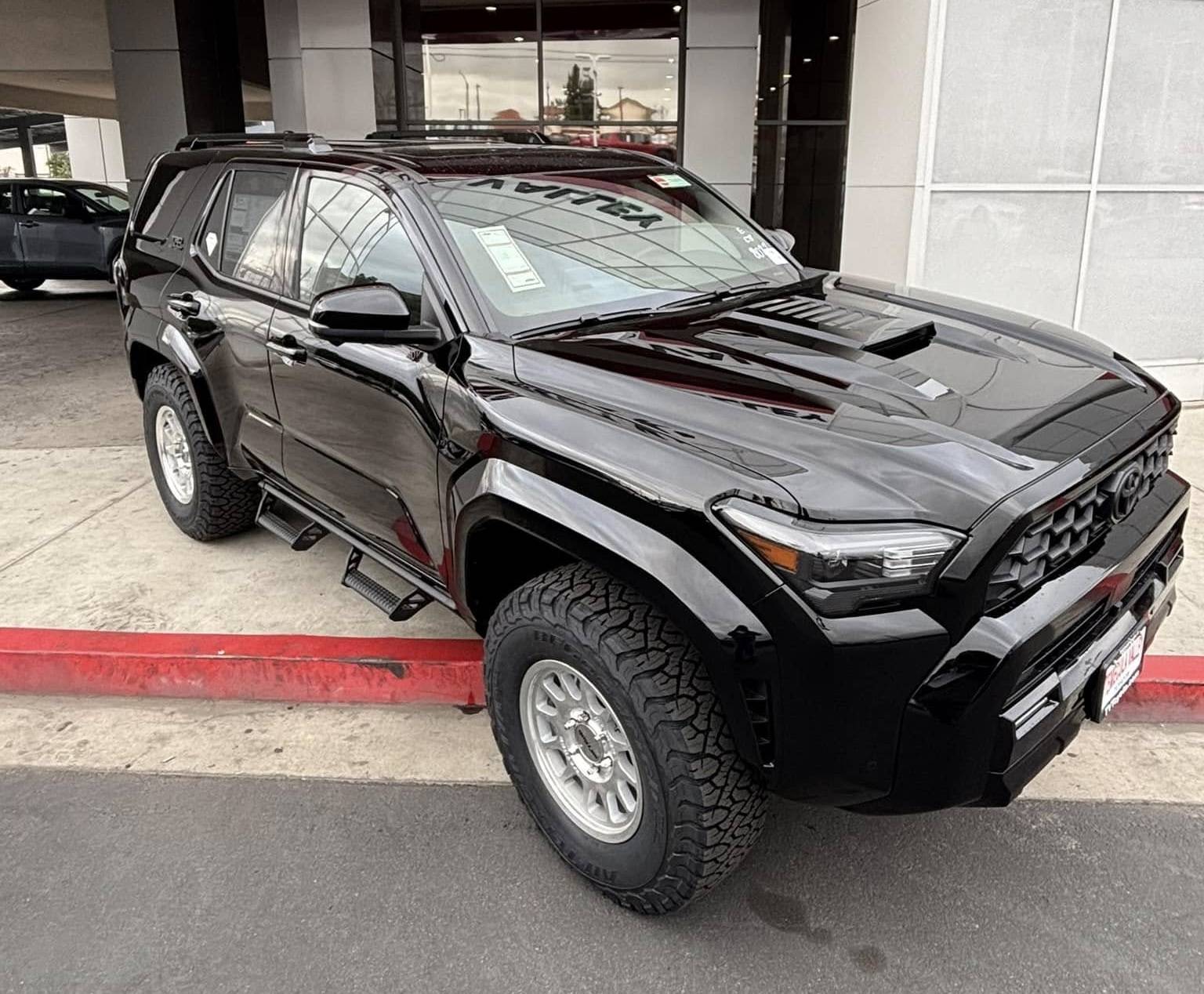 2025 4runner 6th gen Aftermarket Wheels, Bigger Tires, Lift Kits (Compilation) for 2025+ 4Runner 6th Gen -- Add Yours! Black TRD Sport 2025 4Runner on Elevate Level Kit, 17%22 Method Wheels, 285:75R17 BFG KO3 tire