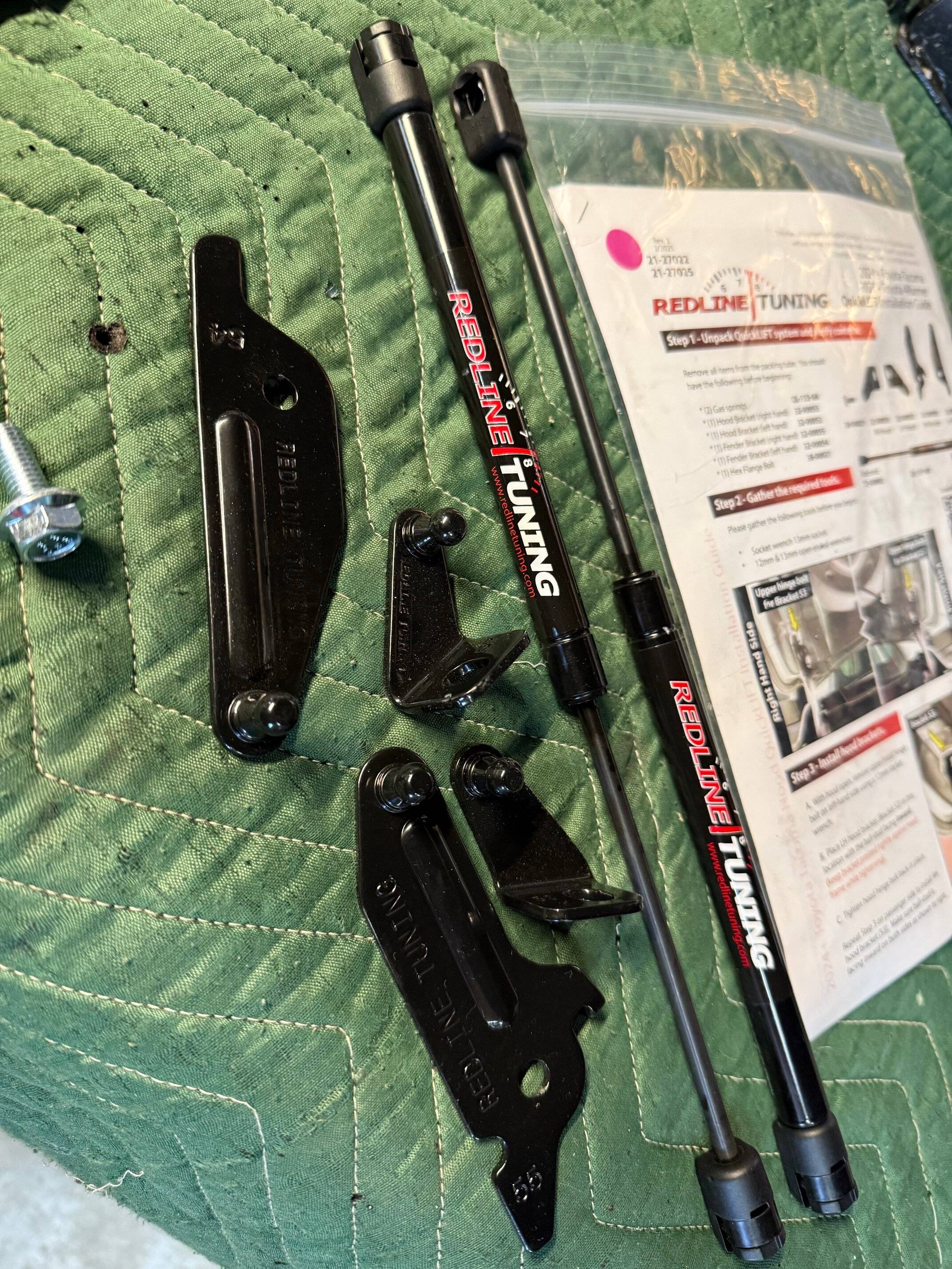 2025 4runner 6th gen Installed Redline Hood Struts QuikLIFT kit IMG_7369