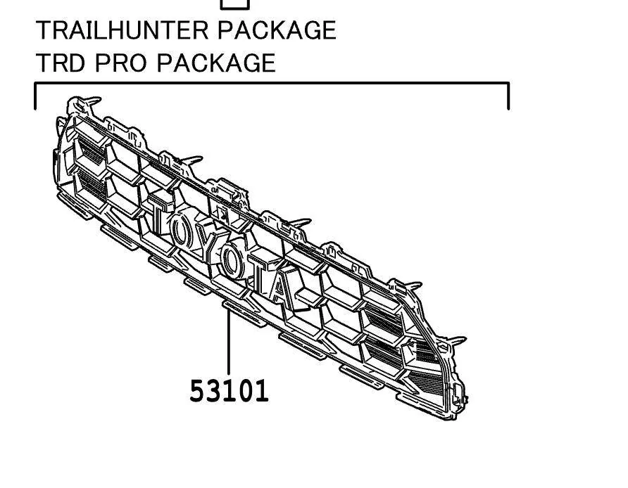 2025 4runner 6th gen Heritage Grille Part Number: 53101-35170 and 53101-35160  (TRD Pro & Trailhunter Grill) Screenshot 2025-03-10 at 8.42.36 AM