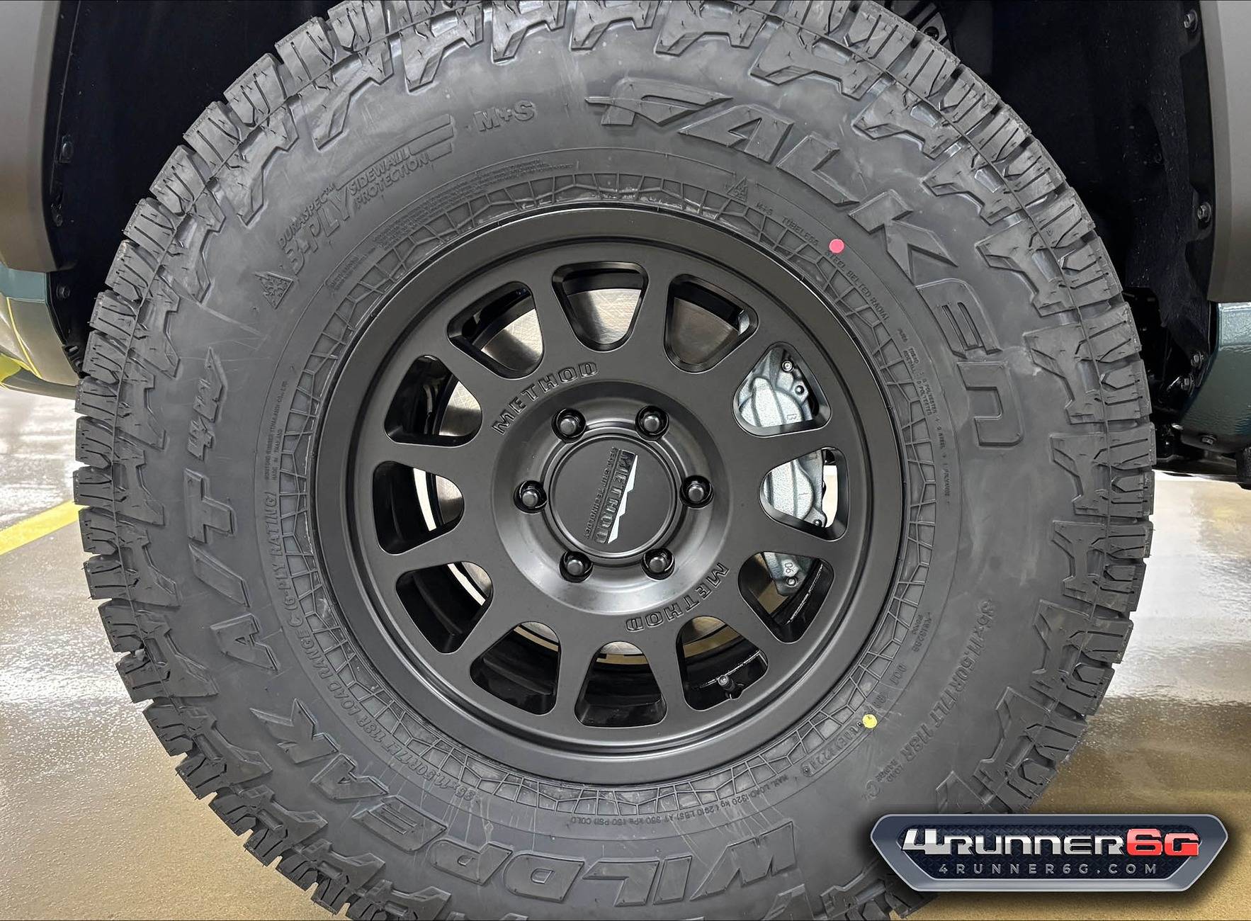 2025 Toyota 4runner 2025 4Runner 6th Gen Build: 2.5" Lift + 35's, KING Shocks & Sway Bar Links, UCA, +35 Offset Wheels, Wildpeak AT4W, Roof Rack, Carbon Fiber Hood Falken Wildpeak AT4W size 35x11.50R17LT on 2025 4Runner 6th gen