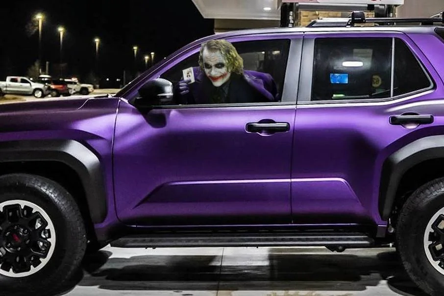 2025 4runner 6th gen Matte purple wrap, 285/70R17 Wildpeak AT4W + 17x8.5 Nomad Convoy Wheels +0 Offset, Prinsu roof rack & ladder 4Runner-Joker