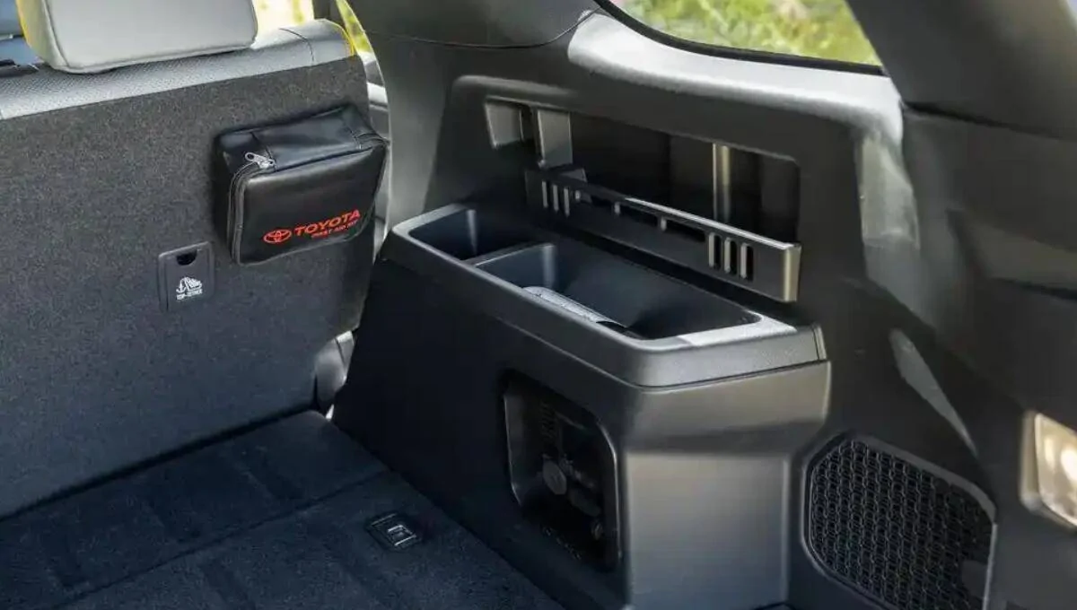 2025 4runner 6th gen Truck girl’s first 4runner! Subwoofer on different cargo area sides in different trims? right side 2