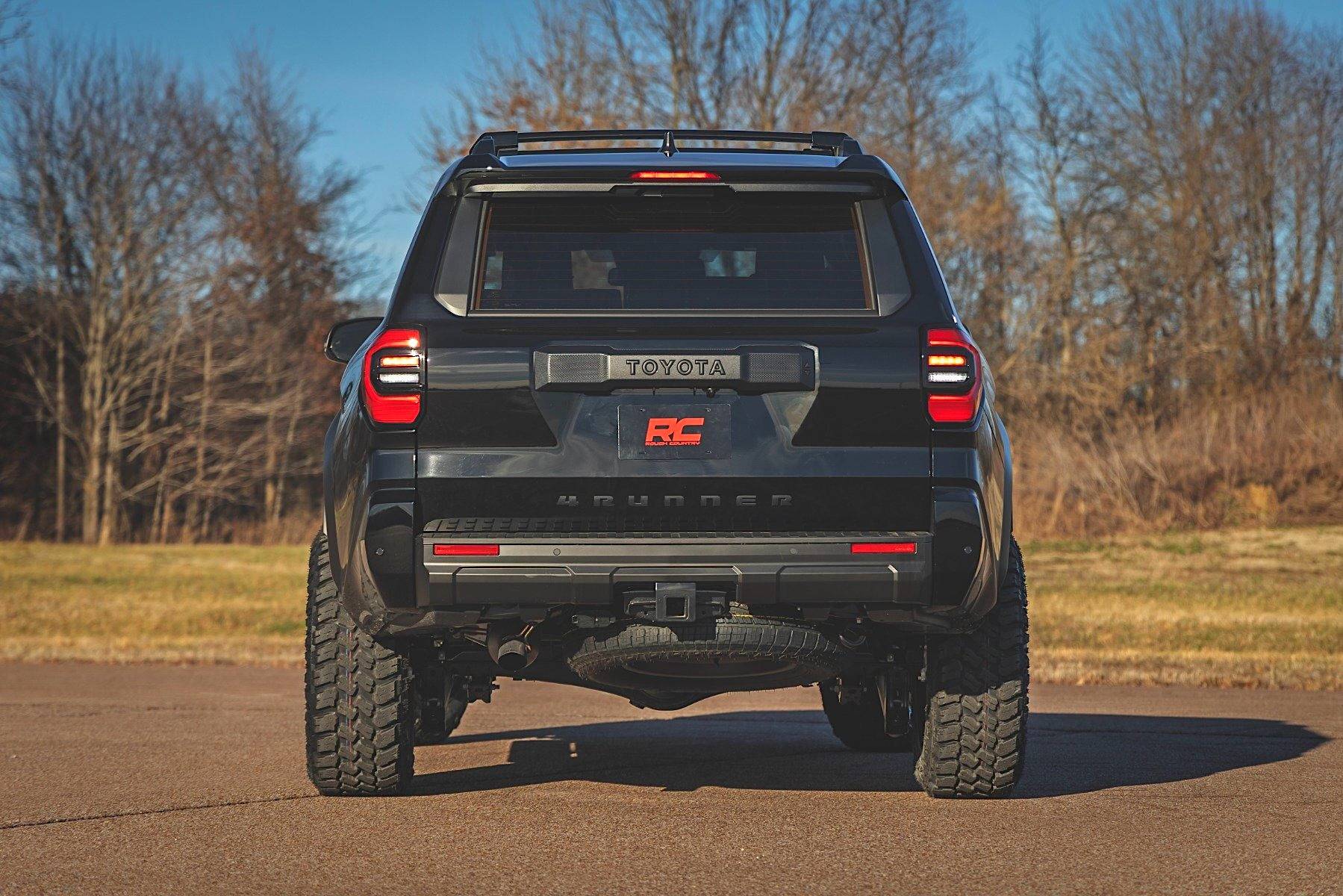 2025 Toyota 4runner Rough Country 3.5" Inch Lift Kit 2025+ 4Runner 6th Gen build w/ Mud Terrains, 0 Offset Wheels (for TRD Off-Road) Rough Country 3.5%22 Inch Lift Kit  0 Offset Wheels Mud Terrain Tires 5