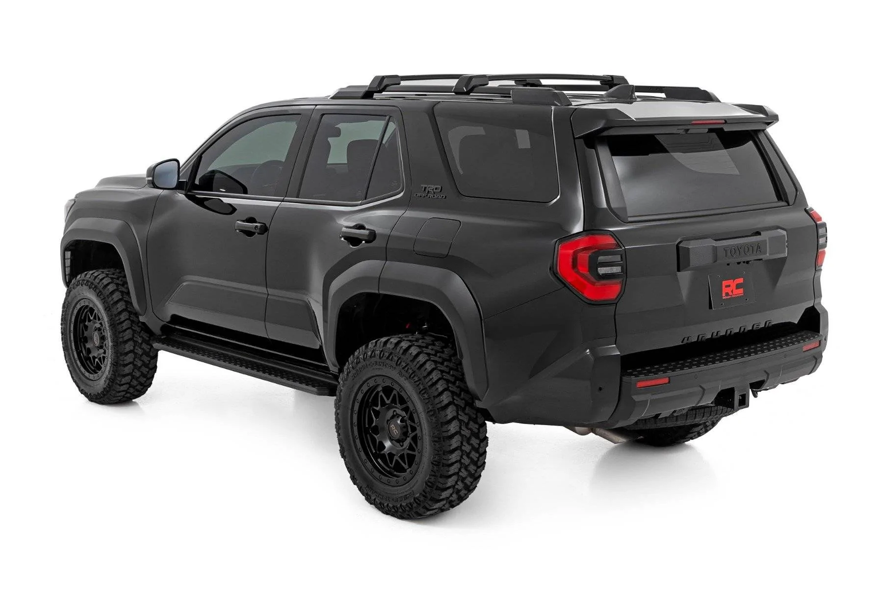 2025 Toyota 4runner Rough Country 3.5" Inch Lift Kit 2025+ 4Runner 6th Gen build w/ Mud Terrains, 0 Offset Wheels (for TRD Off-Road) Rough Country 3.5%22 Inch Lift Kit  0 Offset Wheels Mud Terrain Tires 8