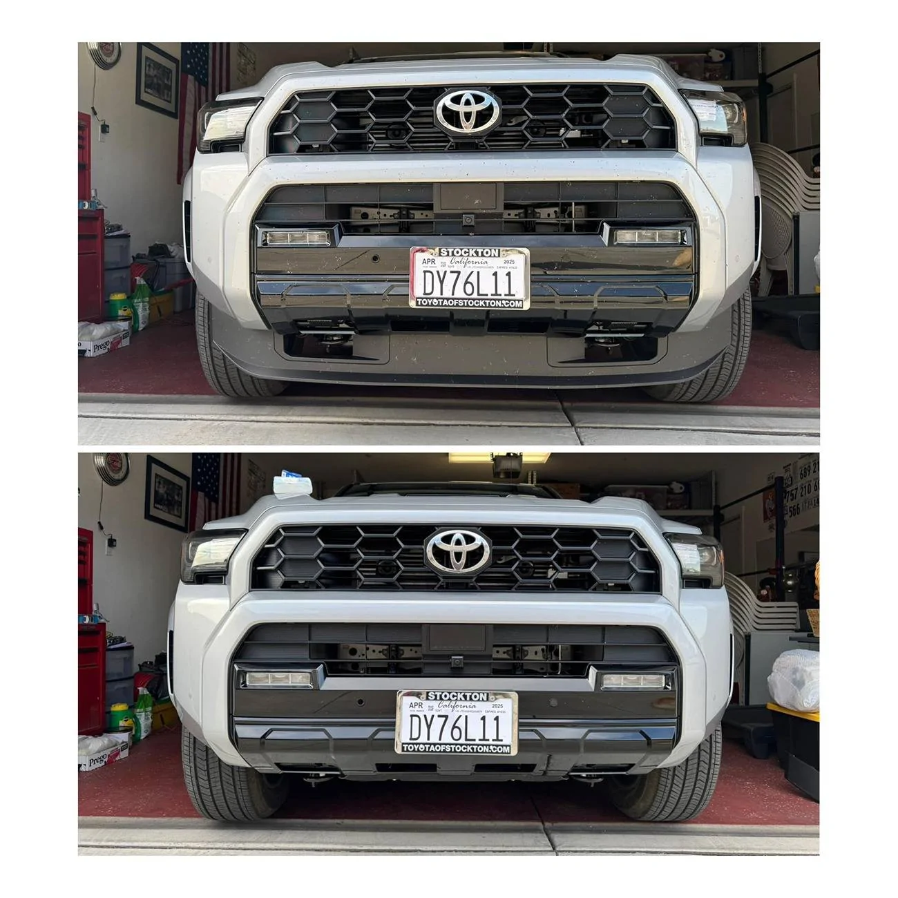 2025 4runner 6th gen What did you do to your 6th Gen 4Runner today?? 👨🏻‍🔧 🧰 🛠 air dam removed before & after