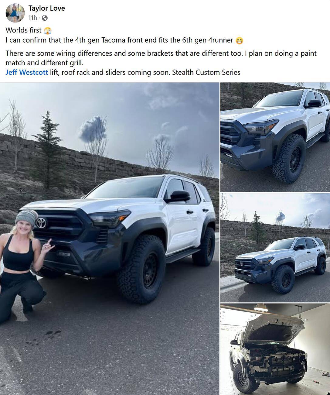 2025 4runner 6th gen Tacoma grille fits 2025 4Runner 6th gen taco grille