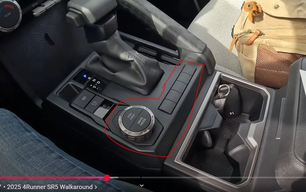 2025 Toyota 4runner Auto start/stop. I was told base SR5 2wd and 4wd have auto start stop but do not see the button? sr5 2wd