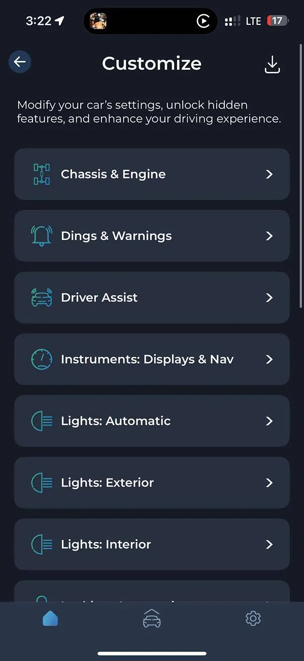 2025 4runner 6th gen Disabling Engine Sound Enhancement (ESE) + other customizations using Carista IMG_1435