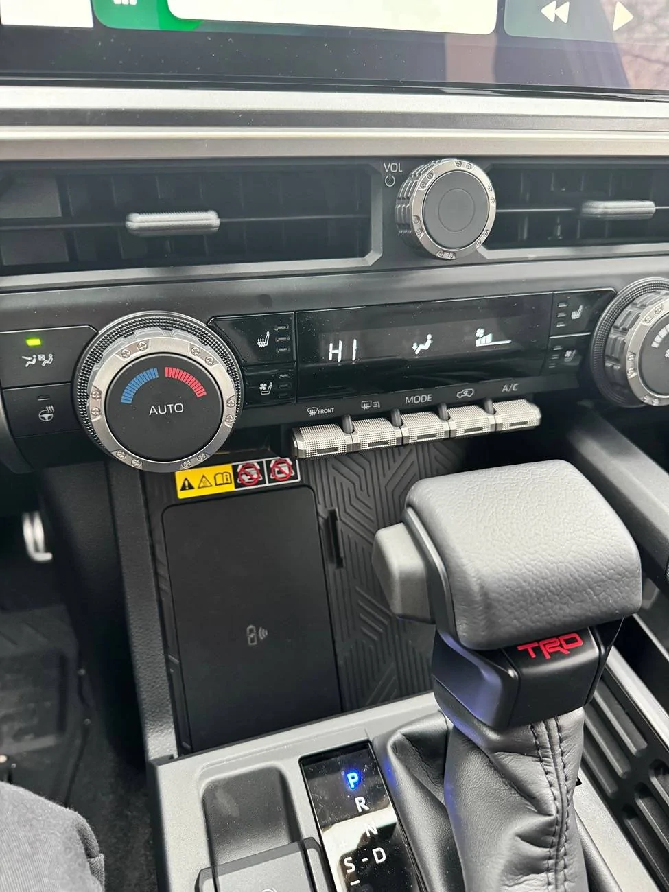 2025 Toyota 4runner Front footwell issue. Very cold even with heat on max. IMG_5200
