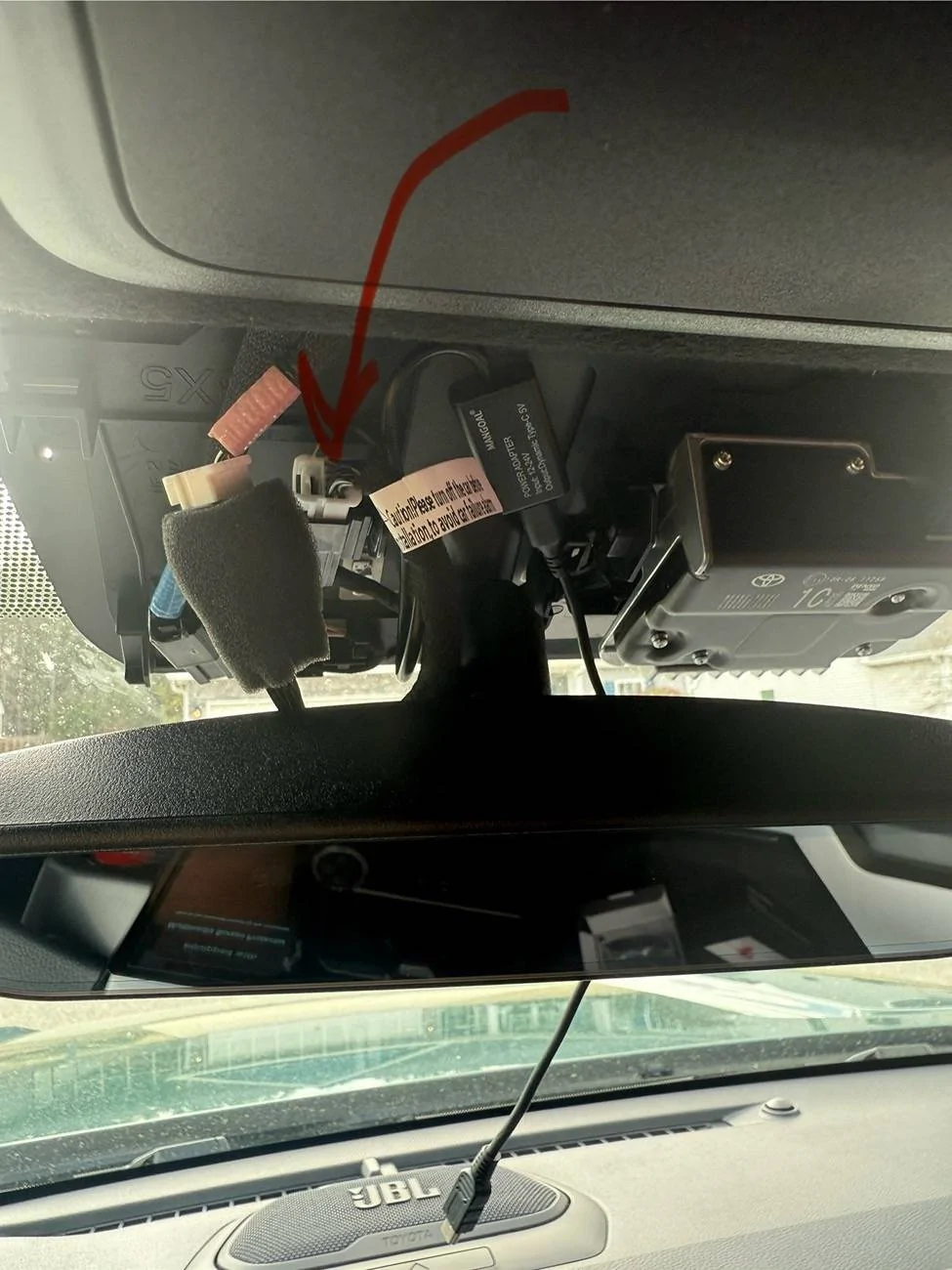 2025 4runner 6th gen Garmin Mini 3 Dashcam install IMG_7677