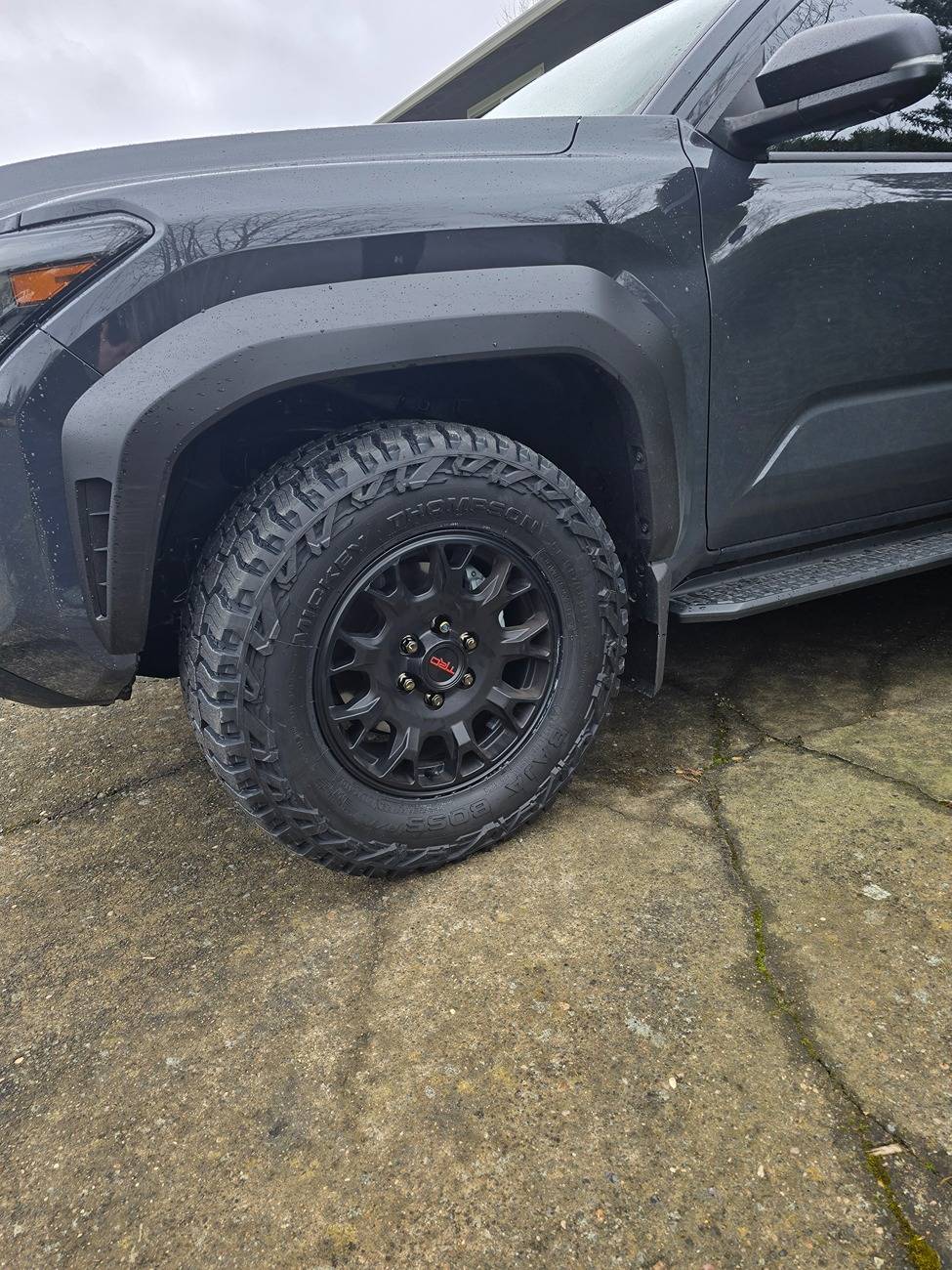 2025 Toyota 4runner Mickey Thompson Baja Boss A/T 285/65R18 (33.2") on TRD Wheels + stock TRD Off-Road suspension 20250315_151913