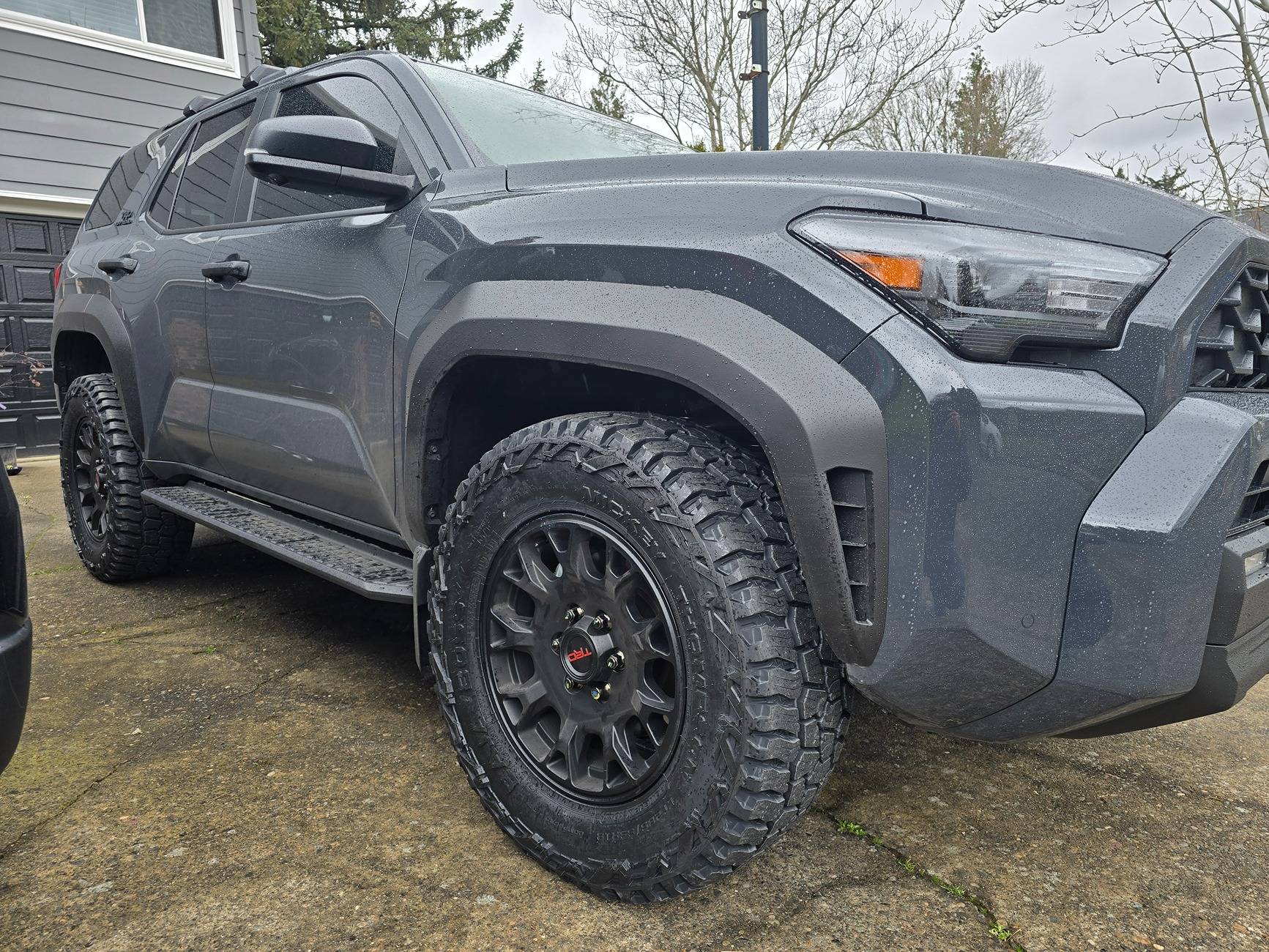 2025 Toyota 4runner Mickey Thompson Baja Boss A/T 285/65R18 (33.2") on TRD Wheels + stock TRD Off-Road suspension 20250315_151930