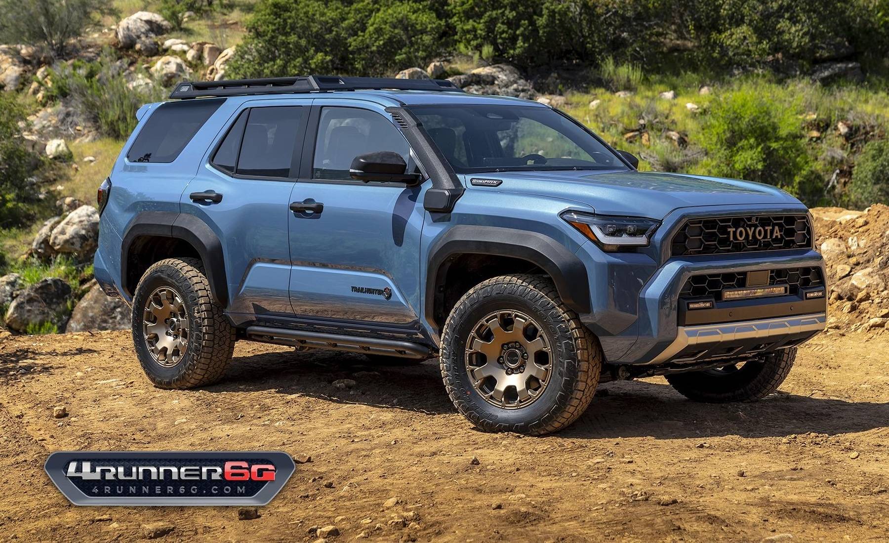 2025 4runner 6th gen Heritage Blue w/ Bronze Wheels - photos? Trailhunter-Heritage-Blue-Front