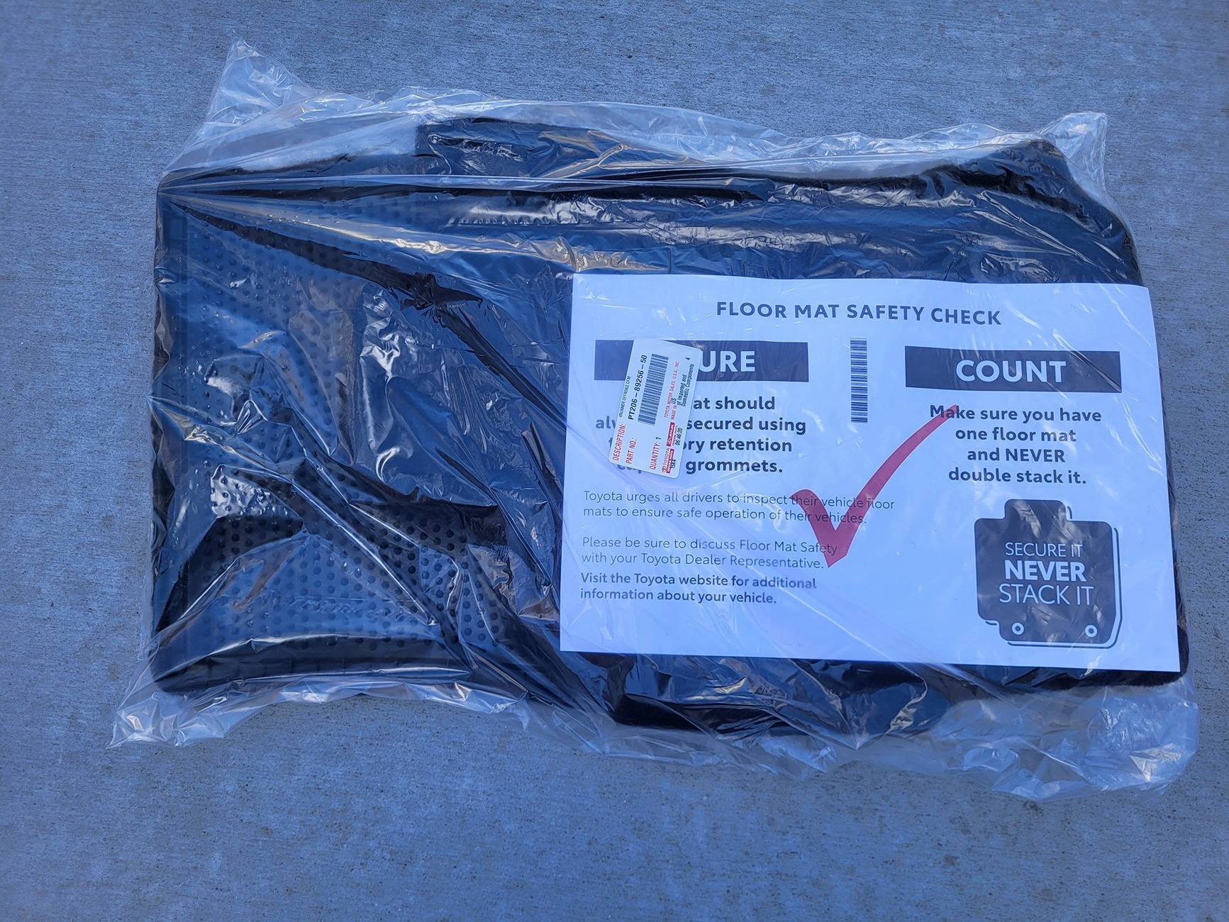 2025 4runner 6th gen PIO all weather mats upgrade - do you also get standard carpet mats? 20250319_143344