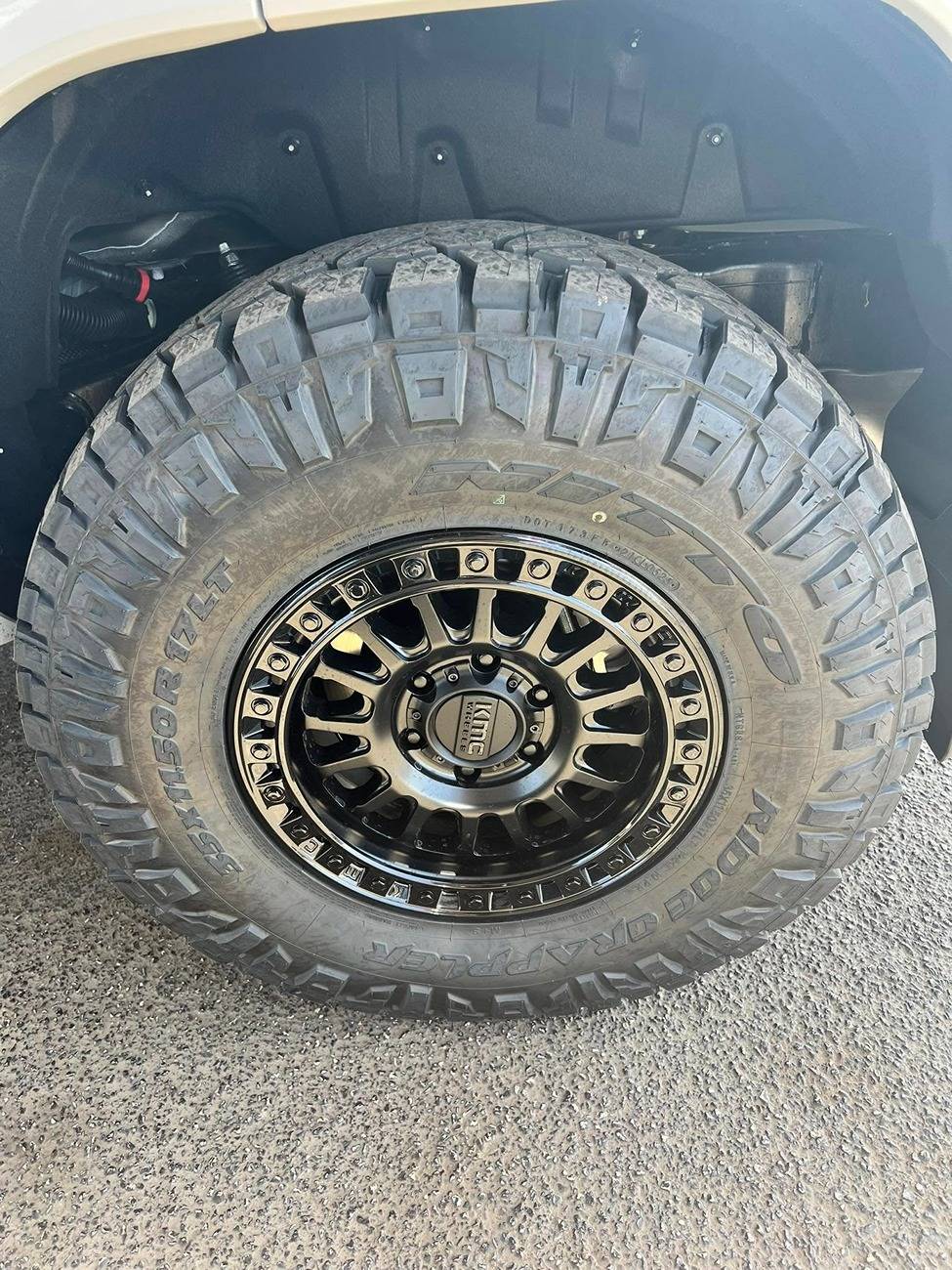 2025 4runner 6th gen 17" KMC Wheels + Nitto Ridge Grappler 35/11.50/17 tires on 2025 4Runner TRD Sport 17%22 Inch KMC Wheels KM552 IMS Nitto Ridge Grappler 35:11.5:R17 tires on lifted 2025 4Runner 