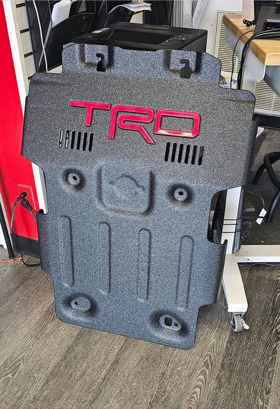 2025 4runner 6th gen TRD Pro front skid plate w/ Trailhunter transfer case skid plate installed (on a TRD Off-Road) 1742832103141-ms
