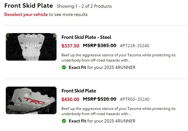 2025 4runner 6th gen All Trailhunter Skid Plates install on TRD Off-Road: Front Bash Plate, Diff Skid, Transmission Skid Plate 1742854859221-pn