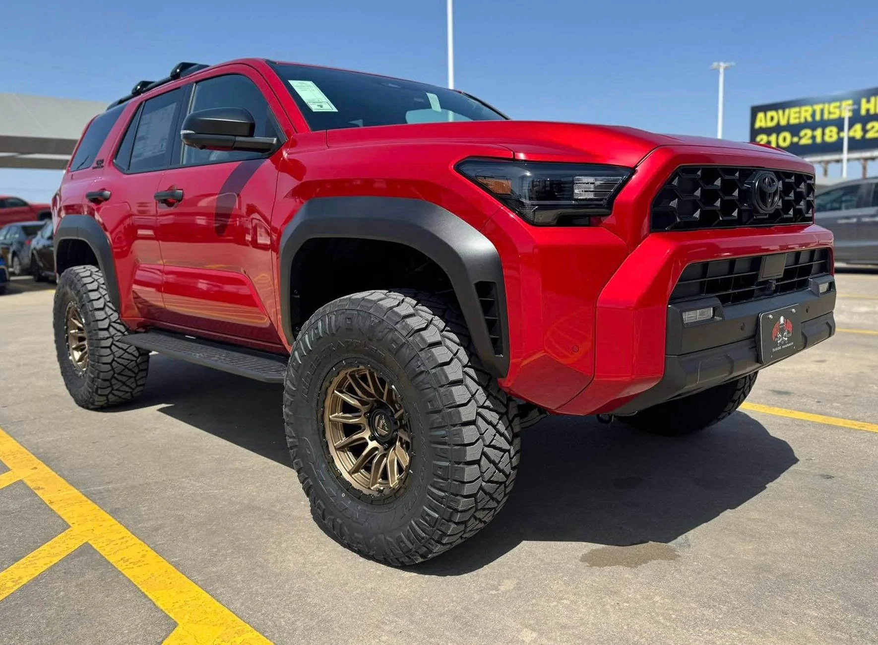 2025 Toyota 4runner Supersonic Red TRD Off-Road build: 17" Fuel Wheels Bronze +25 offset, 3" lift, 35's (35x12.50R17) Ridge Grapplers Supersonic Red TRD Off-Road build: 17%22 Fuel Wheels Bronze +25 offset, 3%22 lift, 35's (35x1