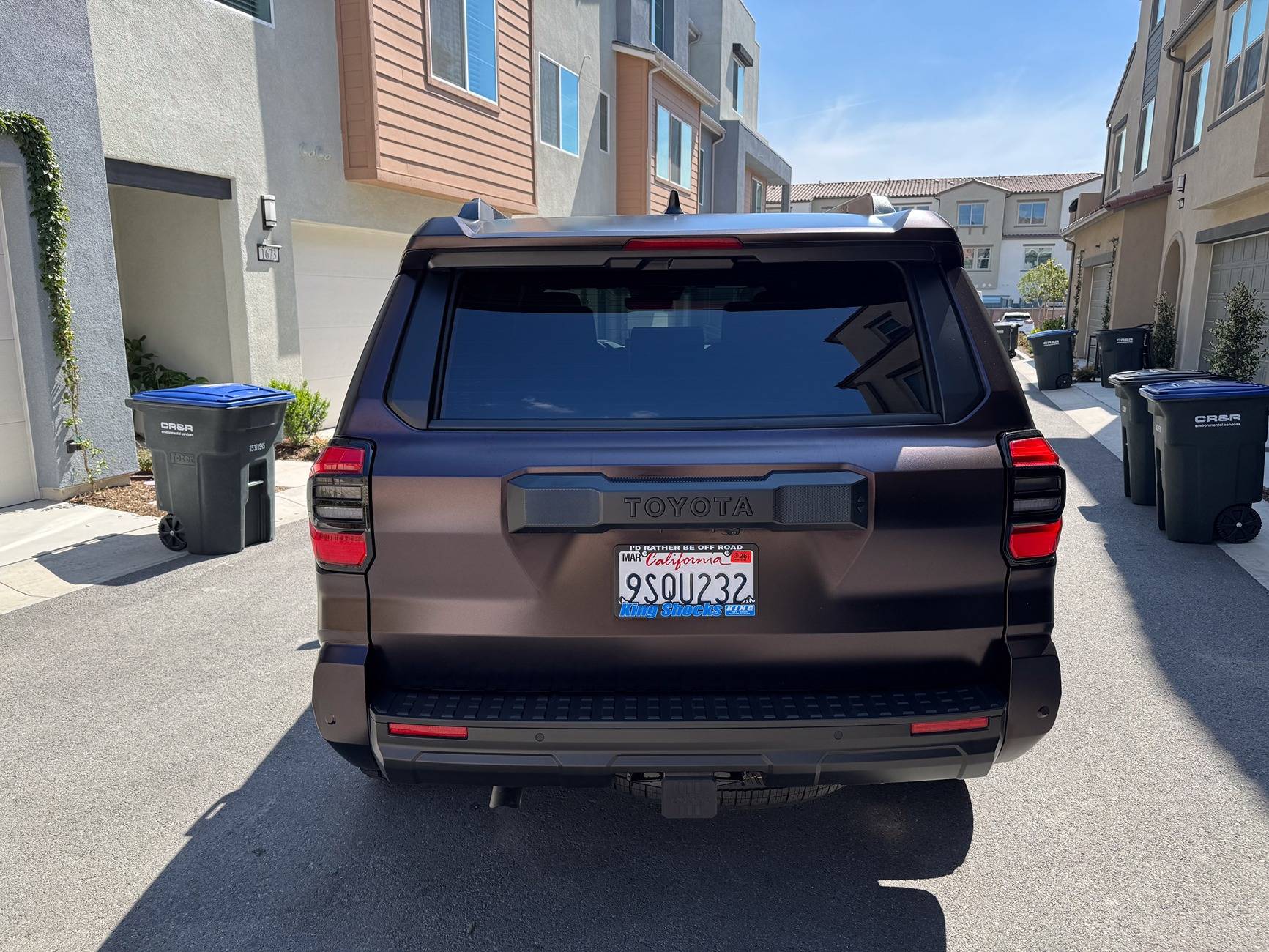 2025 4runner 6th gen Vinyl wrapped 2025 4Runner build: 2" level lift, +25 offset RRW wheels, 285/70R17 Wildpeak AT4W, Camburg Upper Control Arm, KING Shocks 20% XPEL ceramic tint  3