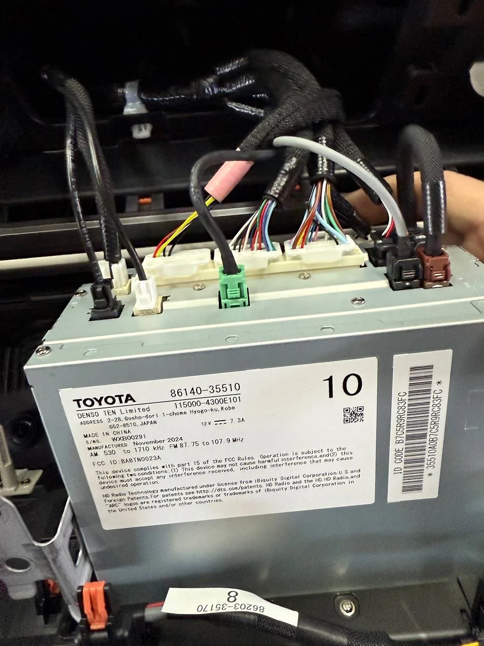 2025 4runner 6th gen Radio Wiring-LOC harness IMG_7644