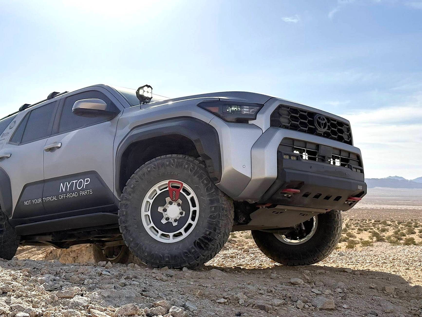 2025 4runner 6th gen Aftermarket Front Bumper by NYTOP - installed first look Aftermarket front bumper 2025 4Runner 6th Gen NYTOP 1