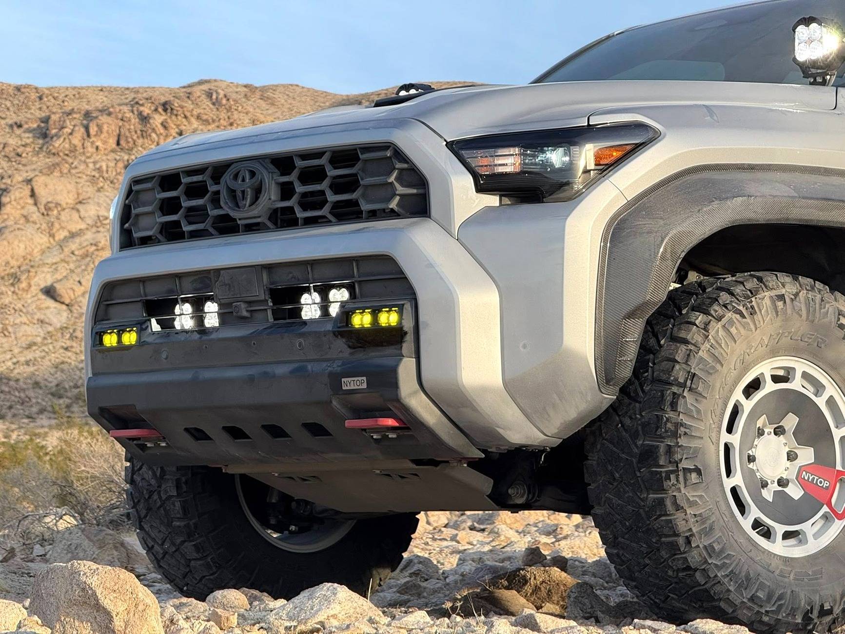 2025 4runner 6th gen Aftermarket Front Bumper by NYTOP - installed first look Aftermarket front bumper 2025 4Runner 6th Gen NYTOP 3