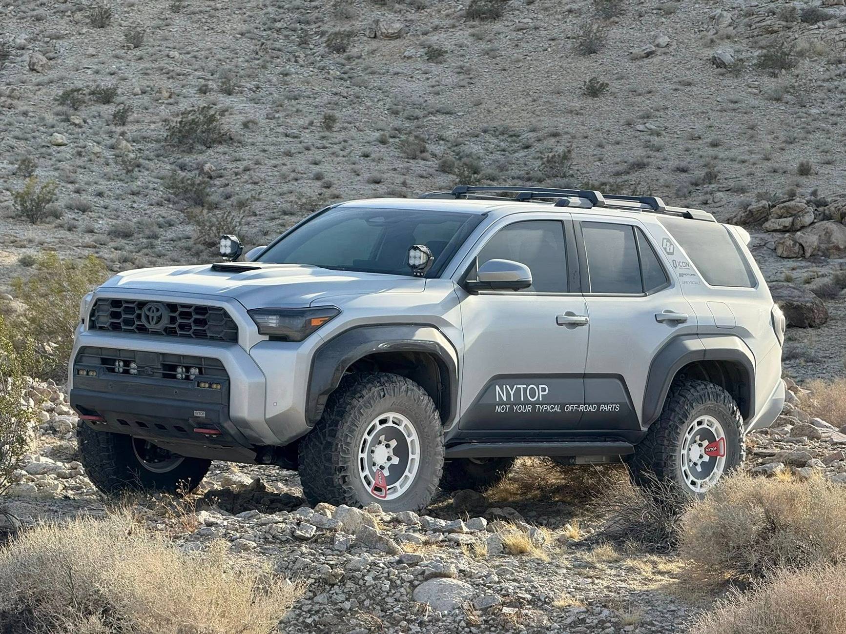 2025 4runner 6th gen Aftermarket Front Bumper by NYTOP - installed first look Aftermarket front bumper 2025 4Runner 6th Gen NYTOP 2