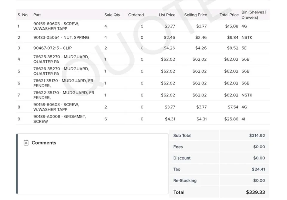 2025 4runner 6th gen Mudguards OEM part number? Aftermarket mud flaps options? 1000009417