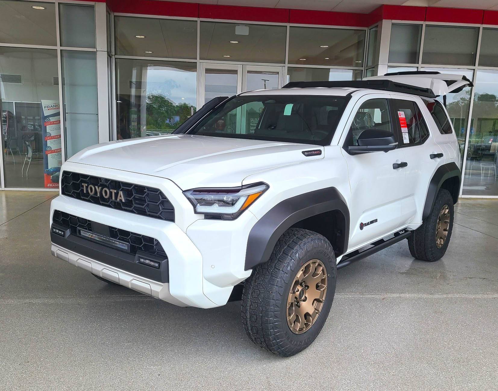 2025 Toyota 4runner ICE CAP WHITE Photos 4Runner 6th Gen (2025+) trailhunter-6th-gen-dealer-exterior-interior-3-