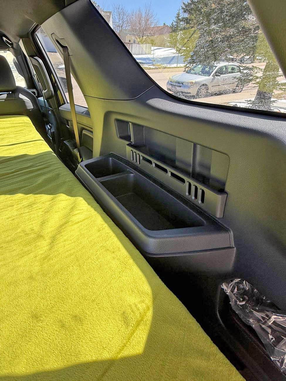 2025 4runner 6th gen Camping / sleeping bed in cargo area with Nokhu Gear Pack Rack platform & mattress IMG_2269