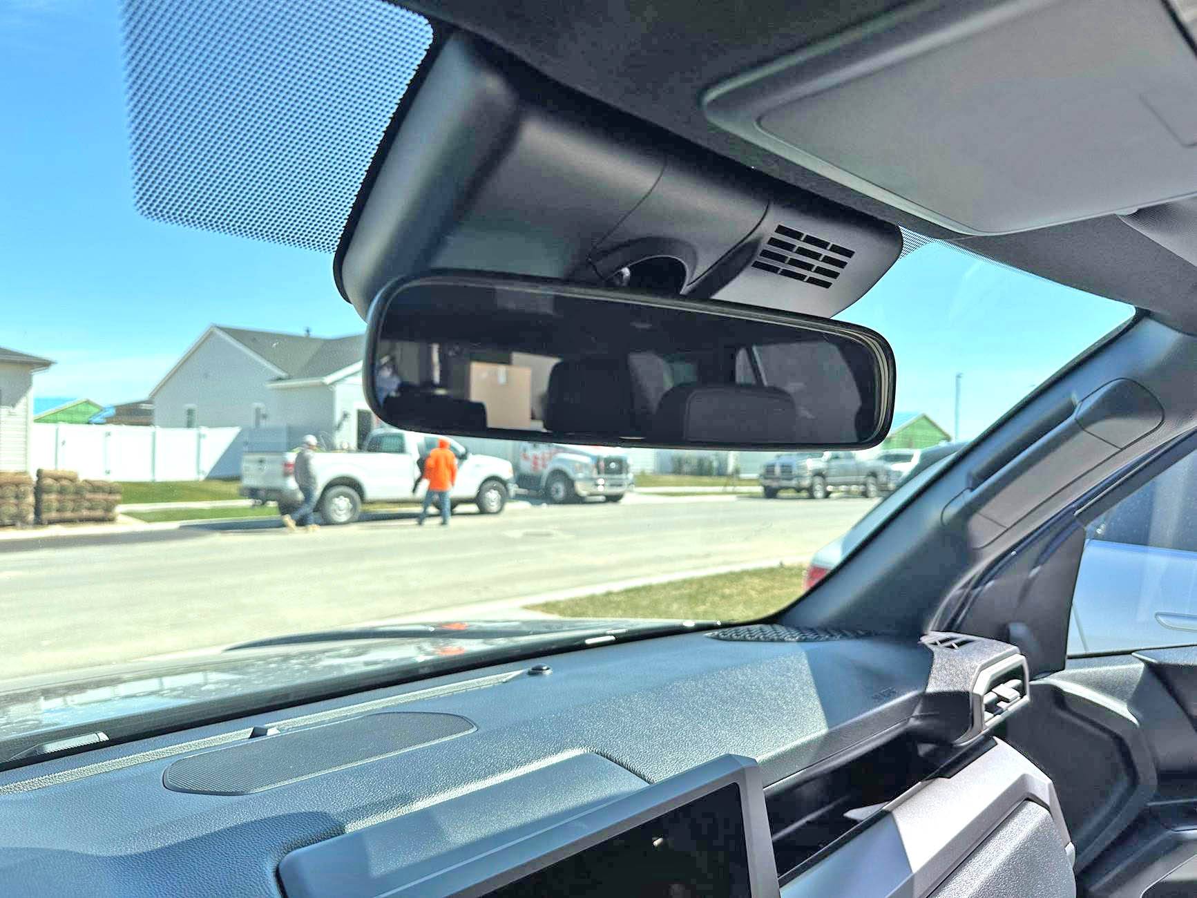 2025 4runner 6th gen How-to remove plastic shroud cover around rear view mirror - DIY (for auto dimming mirror w/ compass & homelink install) IMG_0481