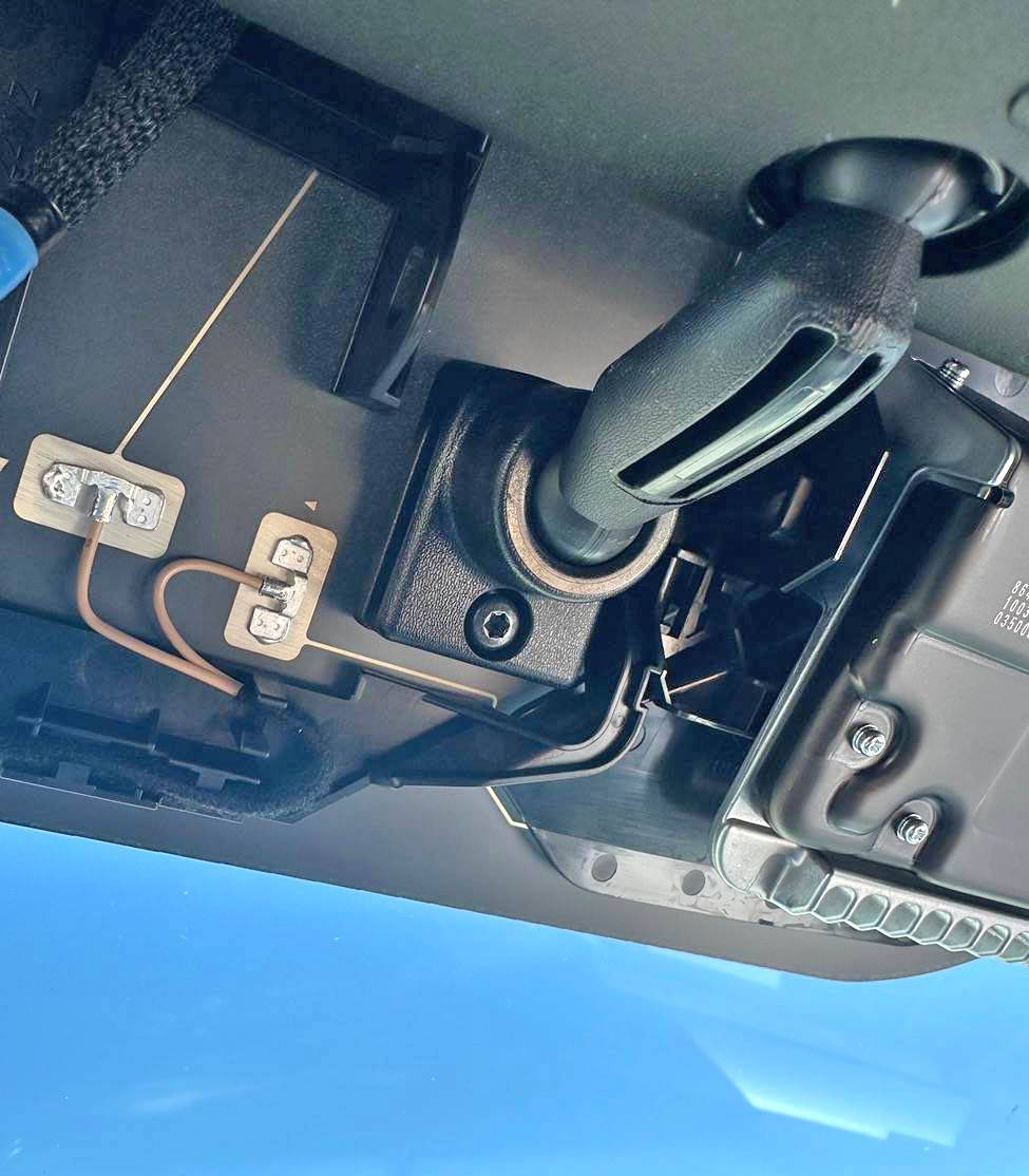 2025 4runner 6th gen How-to remove plastic shroud cover around rear view mirror - DIY (for auto dimming mirror w/ compass & homelink install) IMG_0485