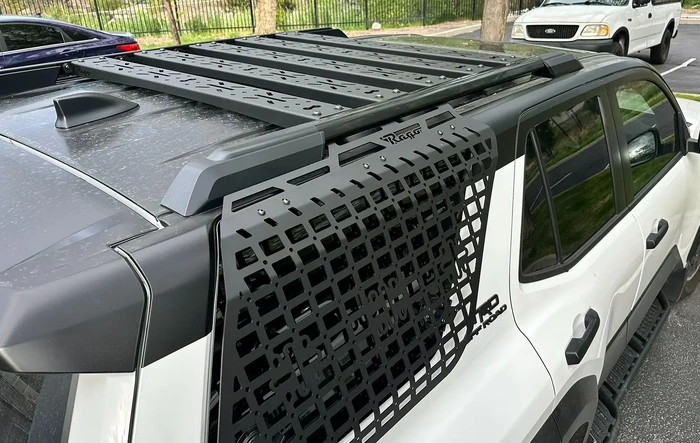 Rago Molle Panels and Roof Rack Crossmembers installed w/ OEM Roof Rack