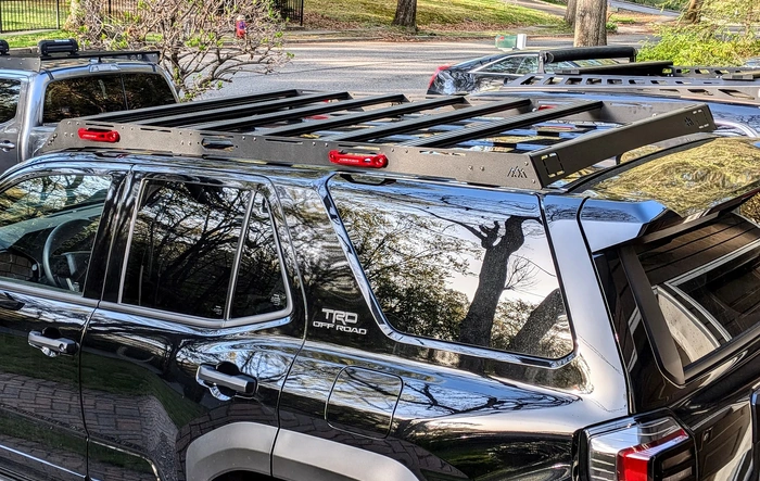 Backwoods Adventure Mods Driftr Full-Roof Rack installed