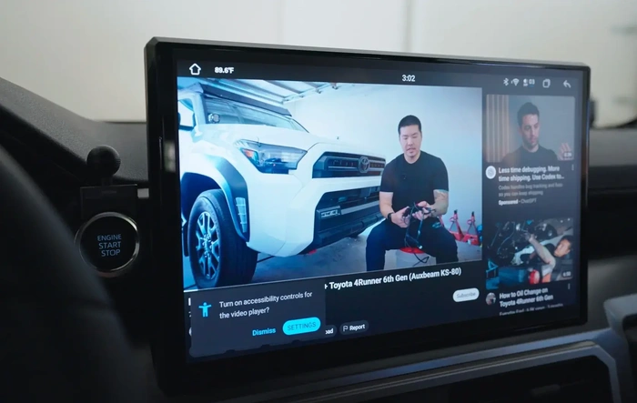 Installed Aftermarket 14 Inch Screen Head Unit Upgrade (CarTrimHome C12)