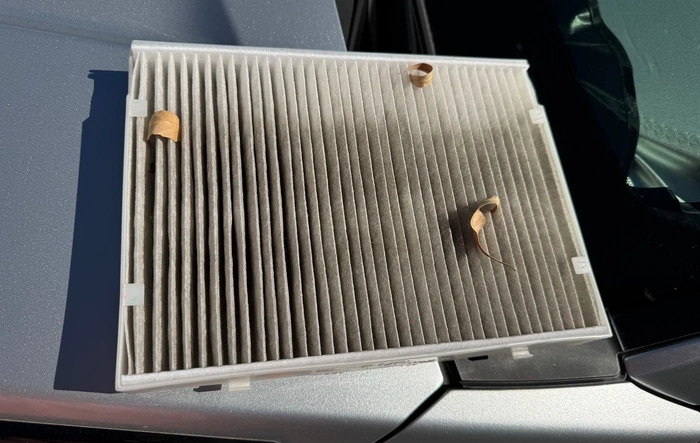 Cabin air filter & engine air filter condition after 9 month, 7600 miles (Hybrid ORP)
