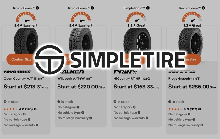 4Runner6G Members: SimpleTire Is Giving Away a Free Set of Tires!