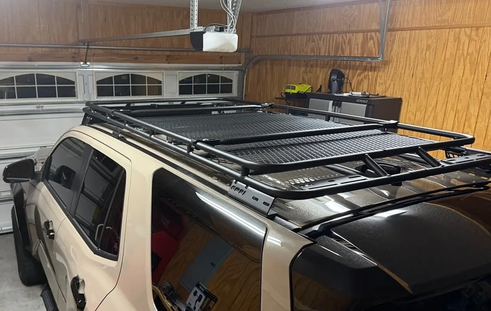 GOBI Stealth Roof Rack (No Riser) installed on 2025 Mudbath TRD Pro