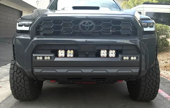 Upgraded my behind the grill lights to the New Baja Designs Squadron 2 Pro's!!!
