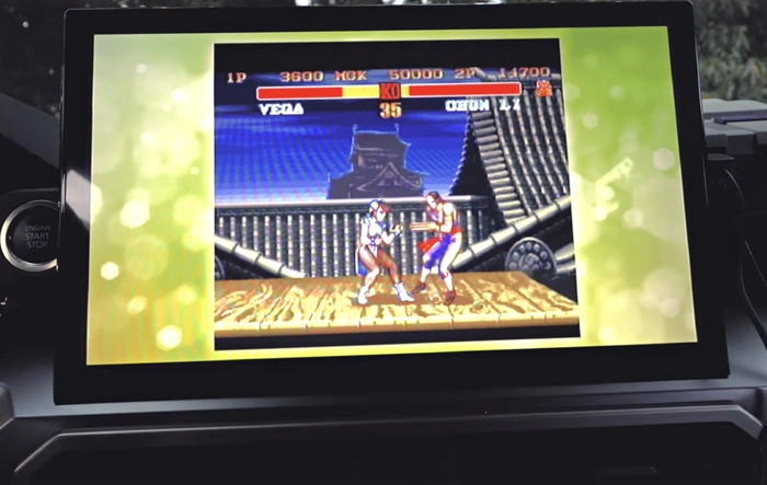 Nintendo connected to my aftermarket C12 14.6" inch head unit.