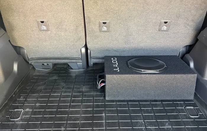 Audio Upgrade Done on JBL Sound System: sound deadening doors + sub