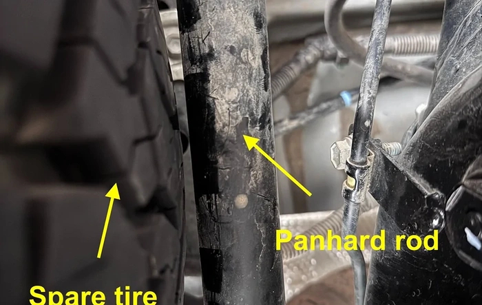 KO3 E load 285/70R18 Spare Tire Fit Test