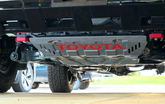 Added some color to the letters on my skid plate with paint marker