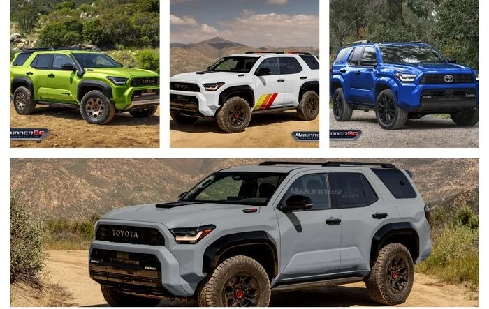 Fun colors for 2025 4Runner TRD PRO, Trailhunter, Platinum Trims -- previews & slideshow