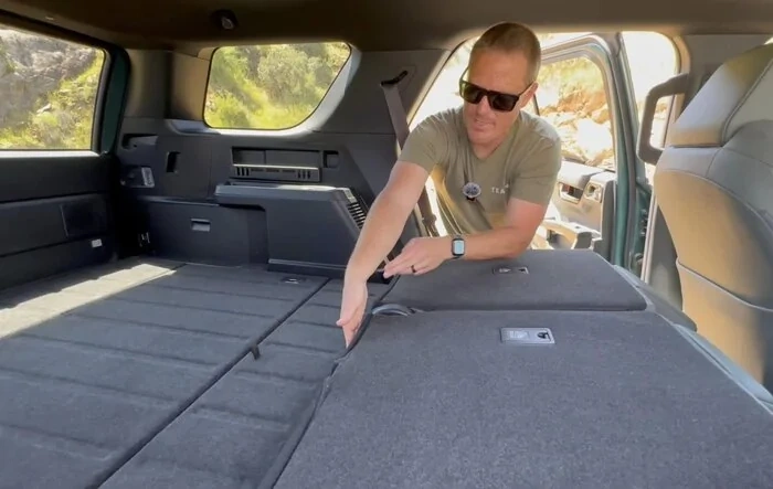 Back feat folds flat in 2025 4Runner 6th Gen (Hybrid & Non-Hybrid)