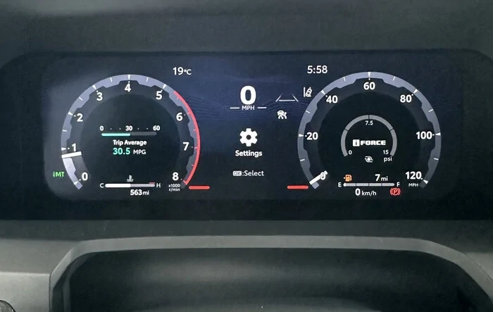 Nonhybrid i-Force engine getting up to 30 mpg on highway in the Tacoma