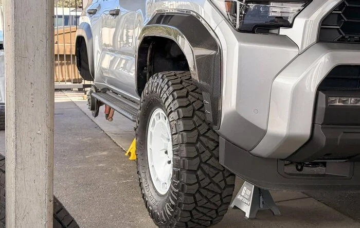 35's on 2025 4Runner 6th gen by NYTOP  (35" inch tires + 35x12.5 Nitto Ridge Grappler + carbon fiber fender flares)