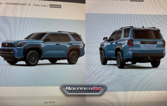 Allocations for 2025 4Runner are here! Delivery begins early February 2025