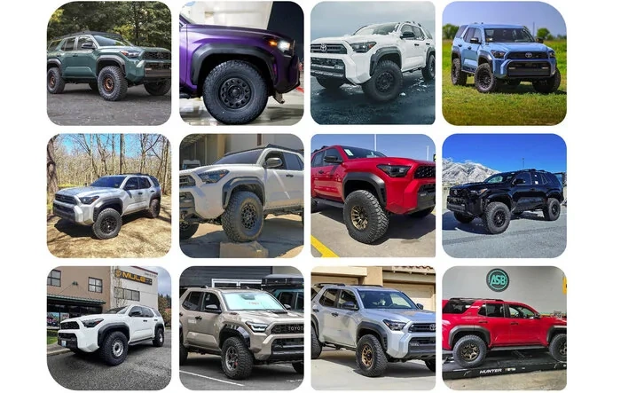 Aftermarket Wheels, Bigger Tires, Lift Kits (Compilation) for 2025+ 4Runner 6th Gen -- Add Yours!